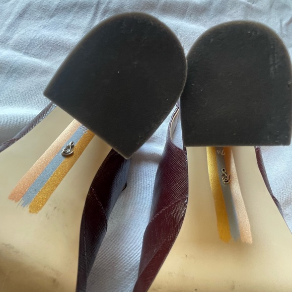 Sam Edelman Burgundy Slingback Heels - Picture 8 of 11